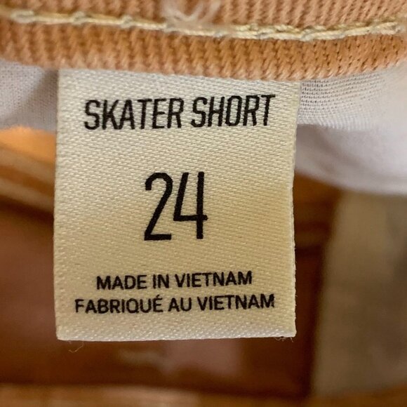 Urban Outfitters BDG Skater Girl Denim in Seamed Sand Jean Shorts SIze 24 - Picture 8 of 15